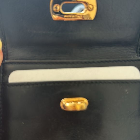 Black Leather Ferragamo Coin Purse - Picture 7 of 10